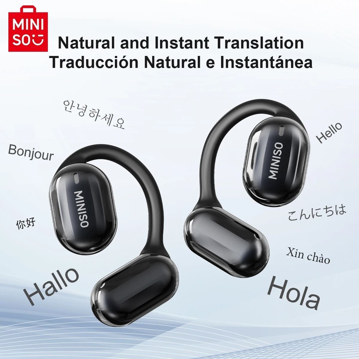 Miniso MS162 Intelligent Bluetooth Translation Earbuds Wireless Chat Headset - Image 7